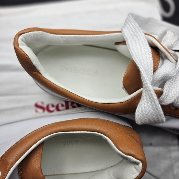 See By Chloe White and Tan Sneakers - Picture 3 of 10
